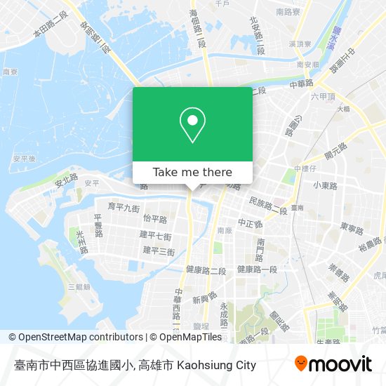 臺南市中西區協進國小地圖
