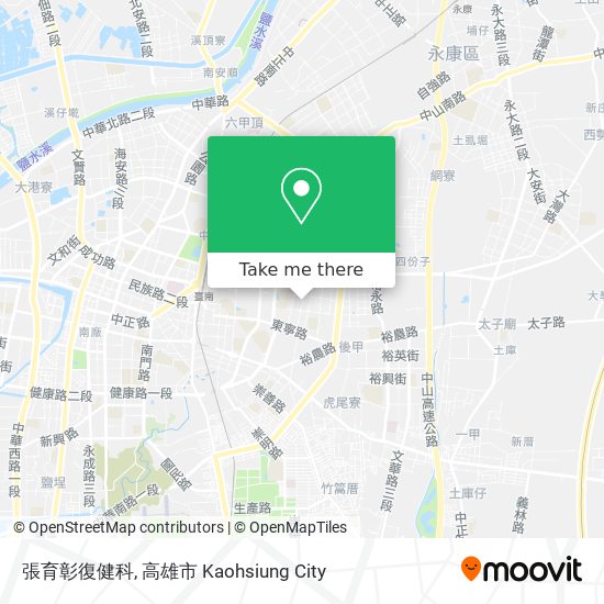 張育彰復健科 map