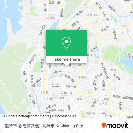 龍華市場(忠言路側)地圖