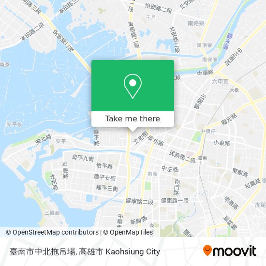 臺南市中北拖吊場地圖