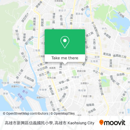 高雄市新興區信義國民小學地圖
