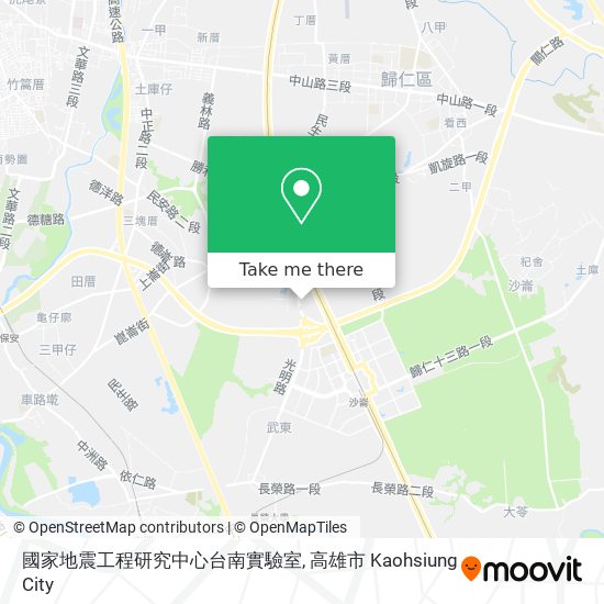國家地震工程研究中心台南實驗室 map