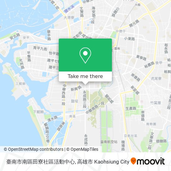臺南市南區田寮社區活動中心地圖