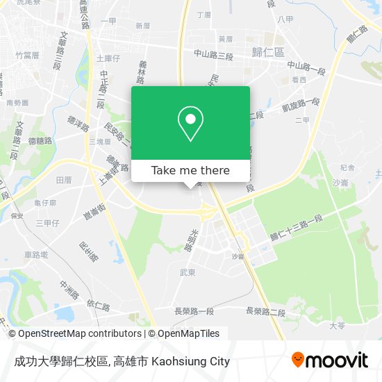 成功大學歸仁校區 map