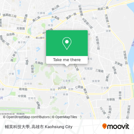 輔英科技大學地圖