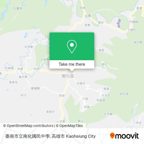 臺南市立南化國民中學 map