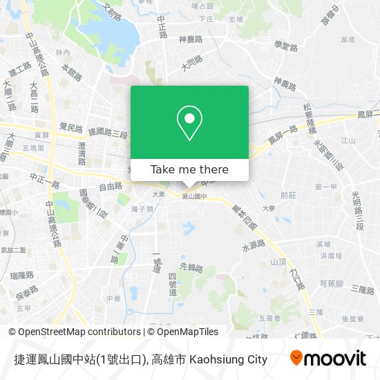 捷運鳳山國中站(1號出口) map