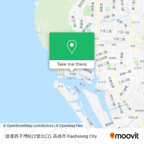 捷運西子灣站(2號出口)地圖