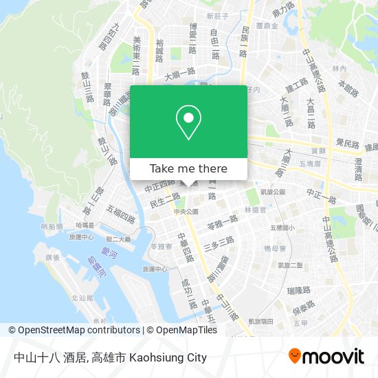 中山十八 酒居地圖