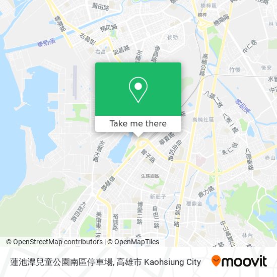 蓮池潭兒童公園南區停車場 map
