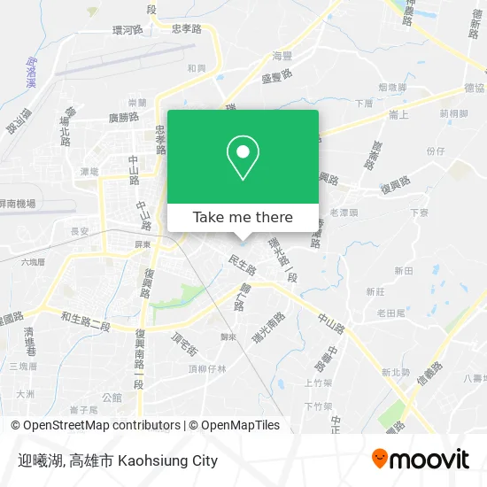 迎曦湖 map