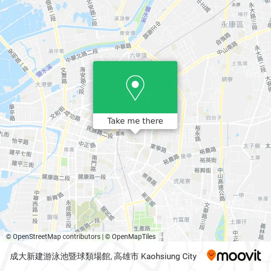成大新建游泳池暨球類場館地圖