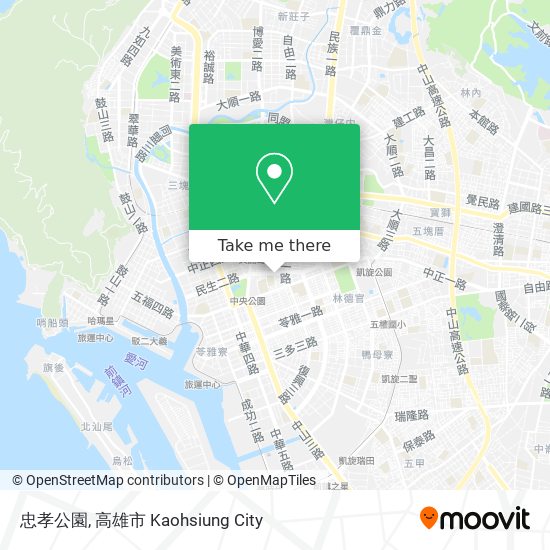 忠孝公園 map