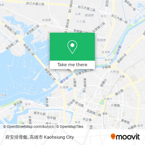 府安排骨飯 map