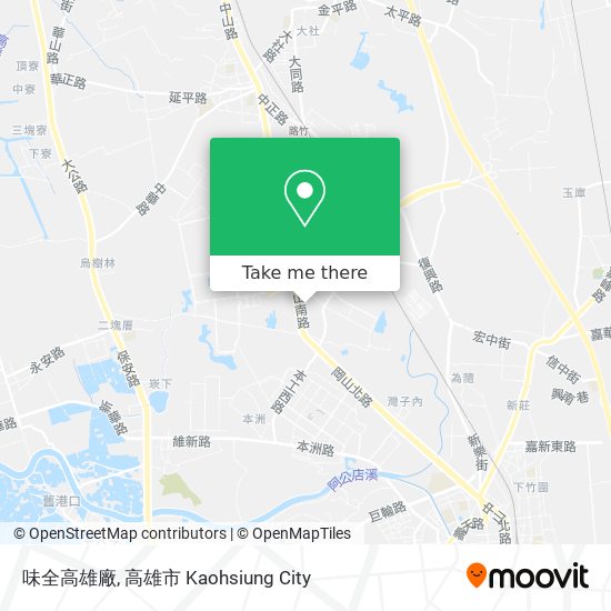 味全高雄廠 map
