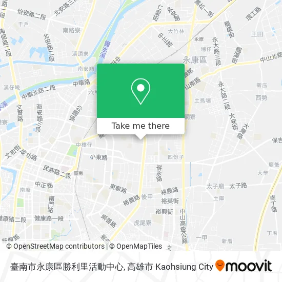 臺南市永康區勝利里活動中心地圖