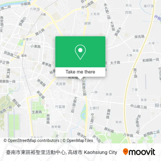 臺南市東區裕聖里活動中心 map