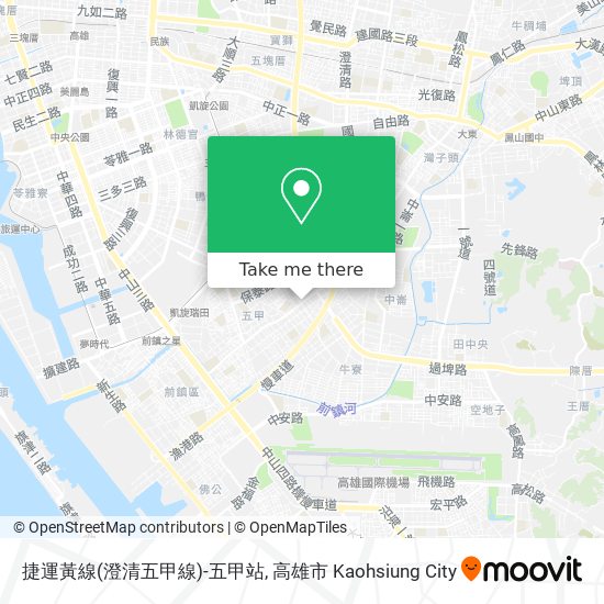 捷運黃線(澄清五甲線)-五甲站 map