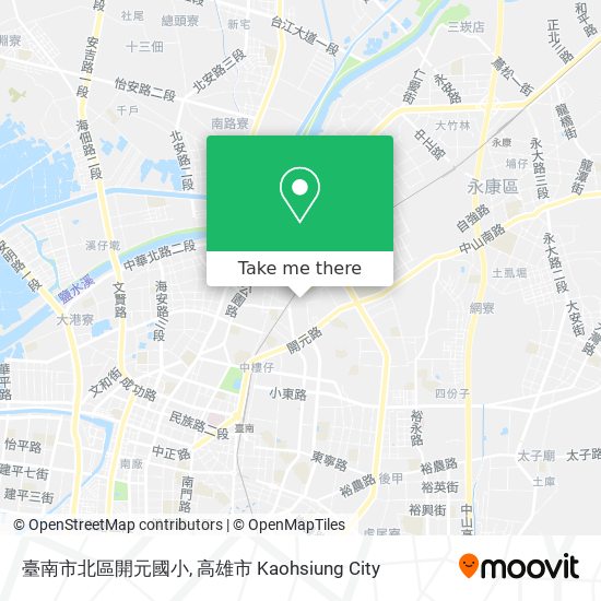 臺南市北區開元國小 map