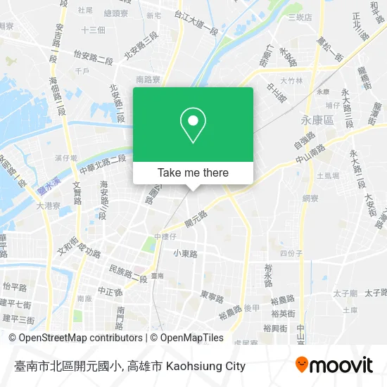 臺南市北區開元國小 map