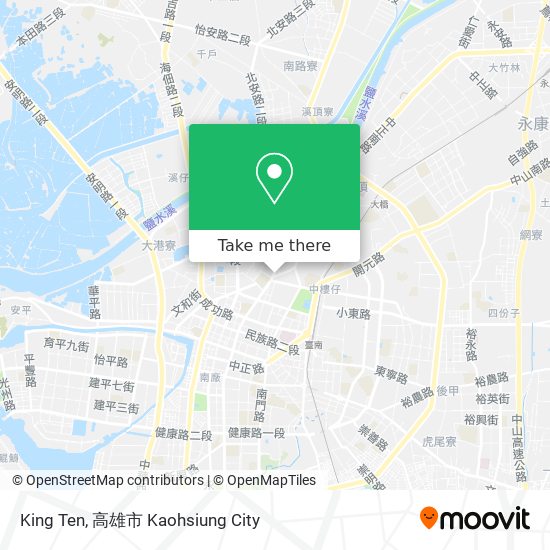 King Ten map