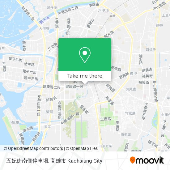五妃街南側停車場 map