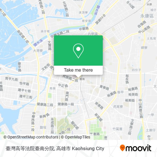 臺灣高等法院臺南分院 map