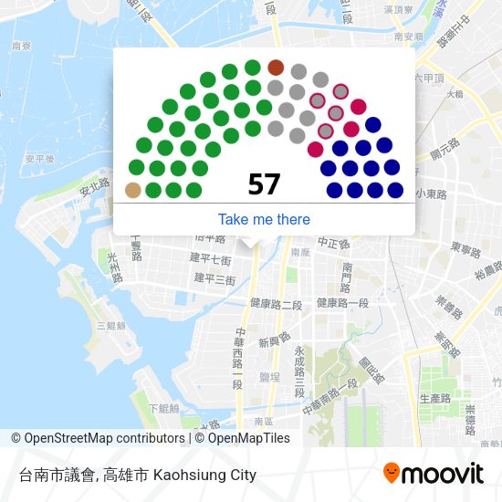 台南市議會 map