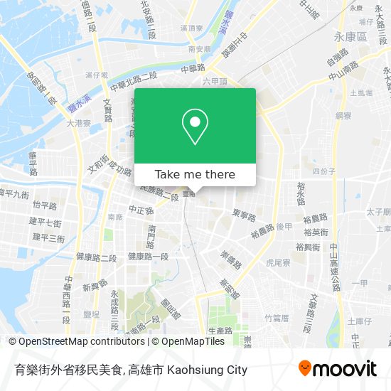 育樂街外省移民美食 map