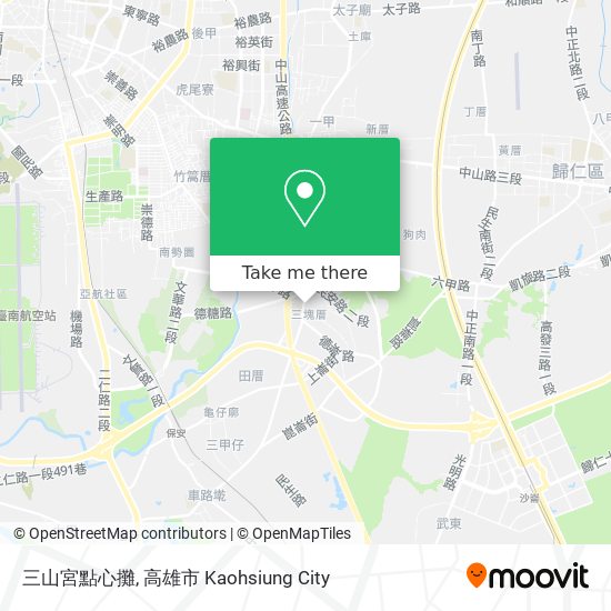 三山宮點心攤 map