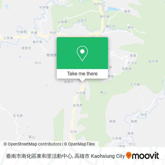 臺南市南化區東和里活動中心地圖