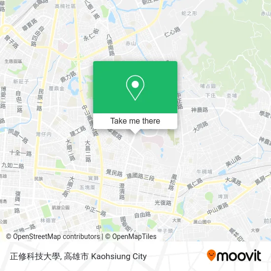 正修科技大學 map