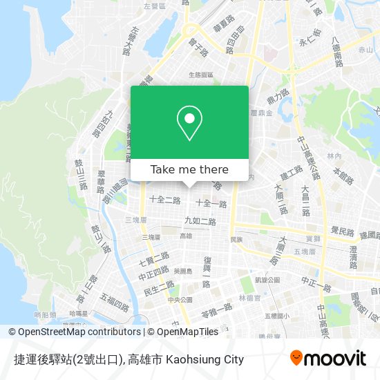 捷運後驛站(2號出口) map