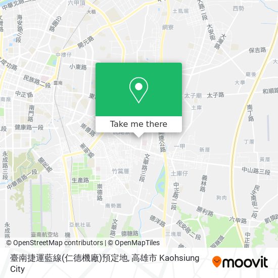 臺南捷運藍線(仁德機廠)預定地 map