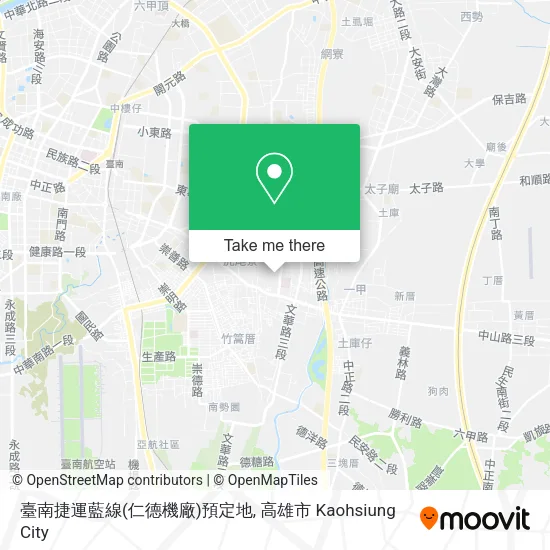 臺南捷運藍線(仁德機廠)預定地 map