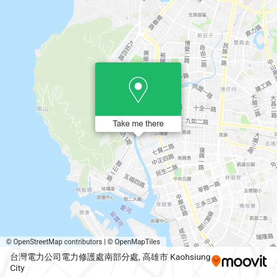 台灣電力公司電力修護處南部分處地圖