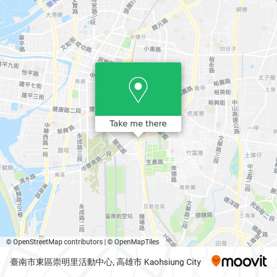 臺南市東區崇明里活動中心 map
