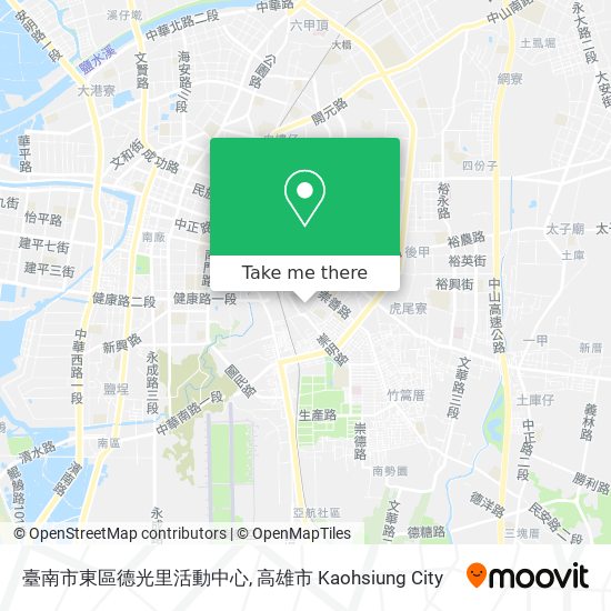 臺南市東區德光里活動中心 map