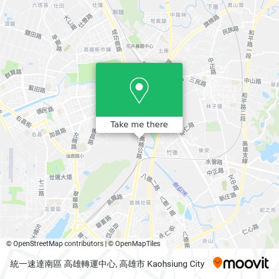 統一速達南區 高雄轉運中心 map