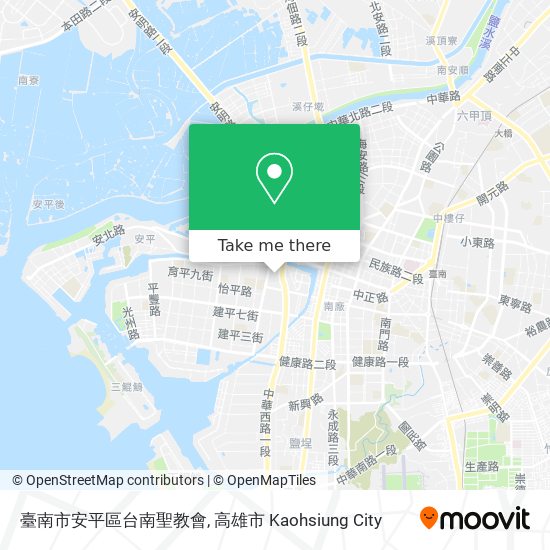 臺南市安平區台南聖教會地圖