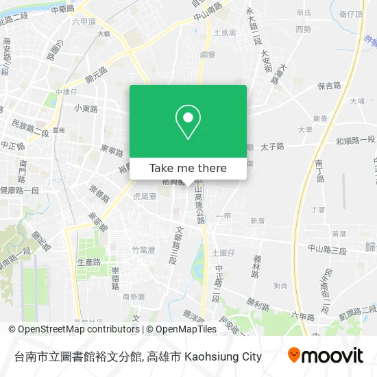 台南市立圖書館裕文分館地圖