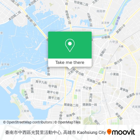 臺南市中西區光賢里活動中心 map