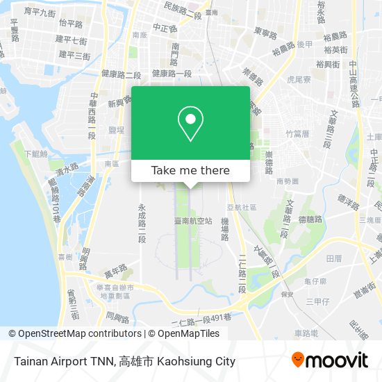 Tainan Airport TNN地圖