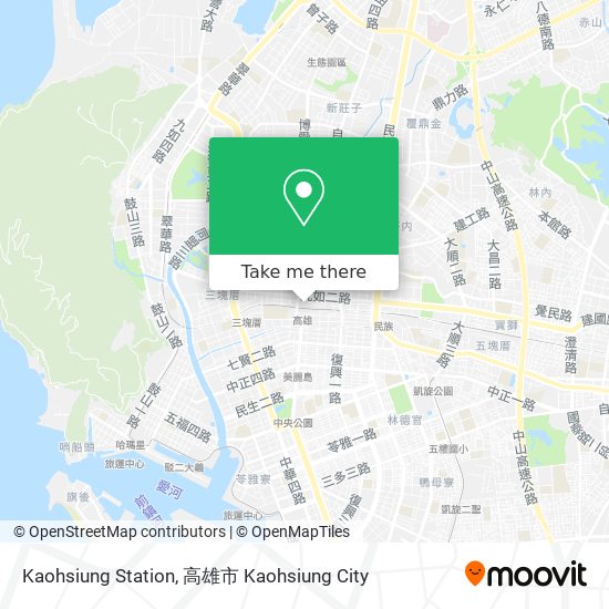 Kaohsiung Station map