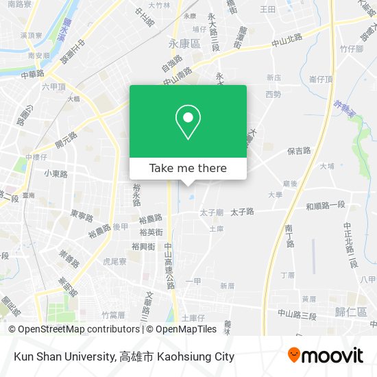Kun Shan University map