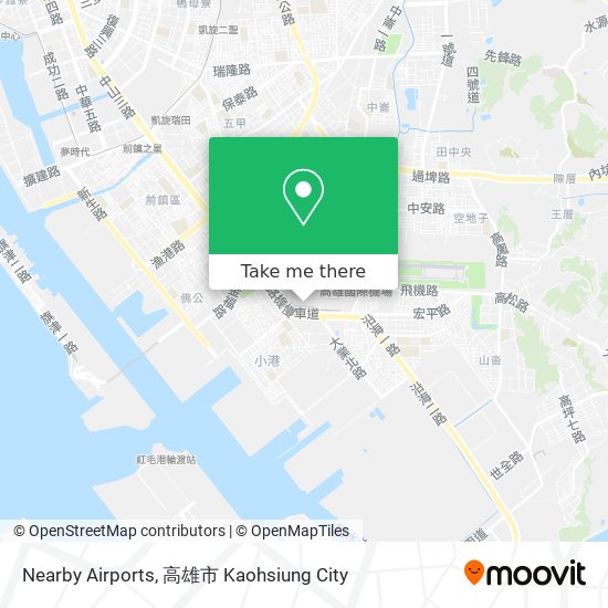 Nearby Airports map