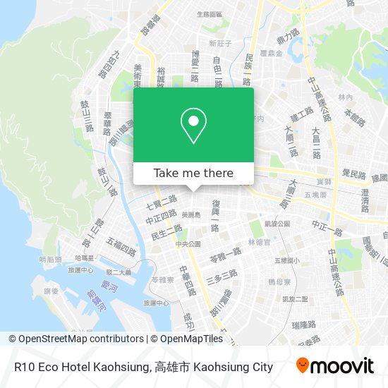 R10 Eco Hotel Kaohsiung map