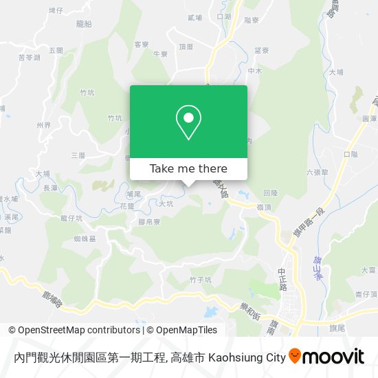 內門觀光休閒園區第一期工程 map
