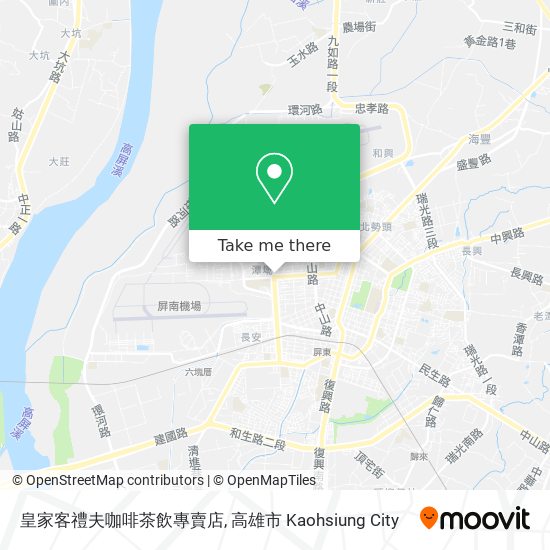 皇家客禮夫咖啡茶飲專賣店地圖