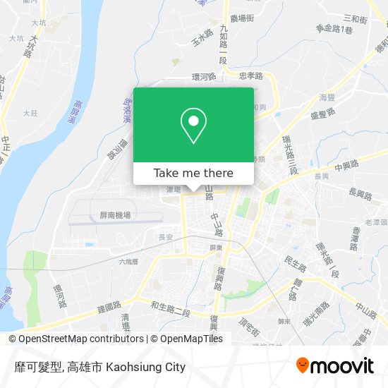 靡可髮型 map